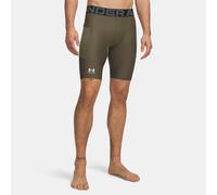 Pantalón corto HeatGear® Compression Pocket Long para hombre Pantalones cortos de compresión para hombre 23 cm. Transpirables, absorben el sudor Marine OD Verde / Blanco M