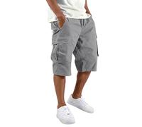 Pantalon Corto Hombre Deporte Mallas Cortas Hombre Ajuste Shorts Deportes con Bolsillos Pantalon Clásico Gym Pantalón Casual De Playa Pantalones Transpirables Verano Ropa Deportiva Gris M