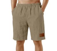 Pantalon Corto Hombre - Mallas Cortas Hombre Holgados Pantalón Deportes con Bolsillos Shorts Casual Trekking Ropa Deportiva Moda Running Pantalon Suave Verano Pantalones Caqui 3XL