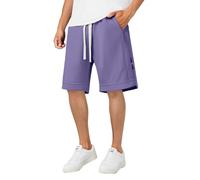 Pantalon Corto Hombre - Pantalones Deportivos Holgados De Baloncesto para Hombre Pantalones Estampados A Juego De Colores (Purple XXXL)