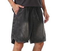 Pantalón Corto Hombre Pantalones Vaqueros Cortos Shorts Pantalon Vestir Multibolsillos Tejanos Trekking Chandal Casual Bermudas Bermuda Vaquera Hombres Verano 34 Vaquero Denim Jeans Ropa Elasticos