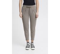 ICHI Pantalón plisado 'KATE' gris, Talla 42