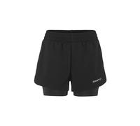 Craft - Ropa trail running mujer - Adv Essence 2-In-1 Shorts 2 W Black para Mujer de Lana - Talla S - Negro Negro S