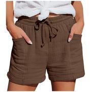 Pantalon Corto Mujer Pantalones Cortos Lino Bermudas Pantalón De Short Talla Grande Shorts Deportivos Comodo Deporte Calções Mulher Vestir Linen Pants Women Blanco Algodon Elasticos