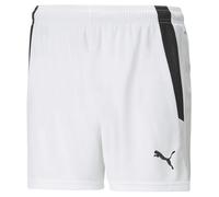 PUMA Shorts de fÃºtbol teamLIGA para mujer, Ropa, Blanco, L L