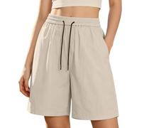Pantalon Corto Mujer Tipo Chino De Rojo Tejanas Entrenar Pierna Verano Fluida Cintura Piratas Palazos Bombacho Leggin Cómodos Rojos Arriba Cuadrille Microfibra Pequeños Pegada