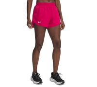 Under Armour UA Fly by 3'' Shorts Pantalones Cortos, Fucsia sombreado, Fucsia sombreado, Reflectante, M para Mujer