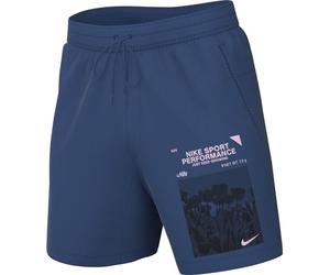 Pantalón Corto para Hombre Nike Form Versatile Dri-Fit Sin Forro (Aprox. 18 Cm), Court Blue/Pink Foam/Black, FN3283-476, L