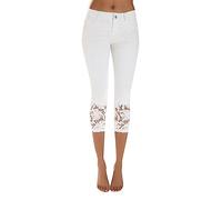 Pantalón corto para mujer Jean- Pantalón corto de gran tamaño verano casual delgado dobladillo de encaje elegante y elegante cómodo sexy para todos los días pases por todas partes temperamento