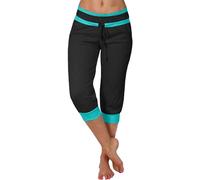 Pantalón corto para Mujer Pantalones de Verano de Mujer de Deporte Corto de Talle Alto Pantalones 3/4 Chándal de Pantalón Casual Elástico Transpirable Correr Casual con Bolsillos Pantalones de Yoga
