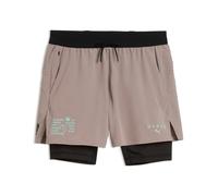 Shorts PUMA x HYROX PWRMODE 2 en 1 para hombre, Accesoiros, Beige, S