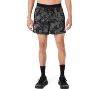 Pantalón corto trail running hombre, Asics FUJITRAIL negro y gris XL