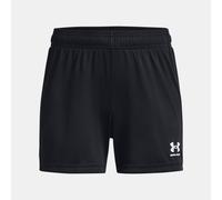 Pantalón corto Under Armour Challenger Knit para niña Negro / Blanco YSM (127 - 137 cm)