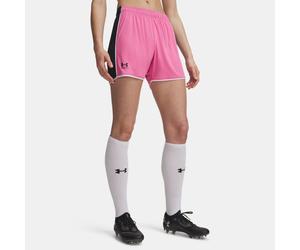 Pantalón corto Under Armour Challenger Train para mujer Rosa Frenzy / Negro / Negro S