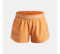 Pantalón corto Under Armour Tech™ Play Up para niña Naranja Bloc / Blanco YMD (137 - 149 cm)