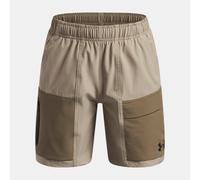 Pantalón corto Under Armour Unstoppable Woven para niño City Khaki / Bayou / Negro YXS (122 - 127 cm)