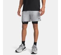 Pantalón corto Under Armour Vanish Woven DC 20 cm para hombre Mod Gris / Negro L