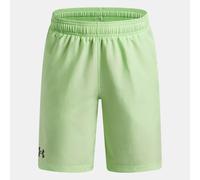 Pantalón corto Under Armour Woven para niño Lumos Lime / Negro YXS (122 - 127 cm)