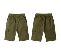 Pantalon Corto Vaquero Niño - Pantalones Cortos De Niño Boys Cargo Shorts For Kids Comfortable Elastic Waist Casual Summer Outdoor Play Six Inch Length Lightweight Breathable (Army Green 13-14 Years)