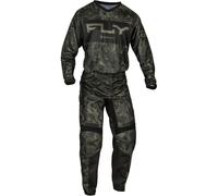 Fly Racing F-16 S.E. 2024 Pantalones de motocross, negro-gris, tamaño 28 para Hombres