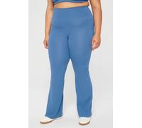 Pantalón de campana de cintura alta con bolsillos PureLuxe Oasis Fabletics Azul Womens 4X / Corto | 25 plus