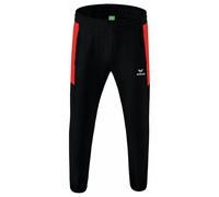 Erima Niños Team Basic Pantalón de presentación, Negro/Rojo, 152