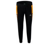Erima Mujer Six Wings Worker Pantalón, Negro/New Orange, 38