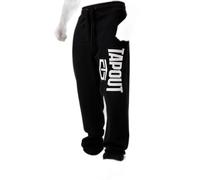 Tapout Active Basic Jogger Pantalones de chándal, Blanco/Negro, L para Hombre