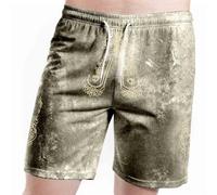 Pantalón de Cuero Corto Tradicional bávaro Hombre Pantalones Piel para Traje Regional AlemáN Baviera Oktoberfest Cortos Elegantes Juego Despedida Soltero O Cualquier Fiesta Disfraces