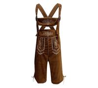 Pantalón de Cuero Tradicional bávaro Hombre con Tirantes Ajustables para Pantalones Ocio Peto Oktoberfest Ropa Rendimiento Carnaval