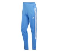 adidas Uomo Workout Essentials All-Set 3-Stripes Knit Pant, Ray Blue/White, XL