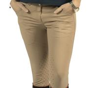 Pantalón de equitación de agarre medio para niños Flags&Cup Yanista 14 años