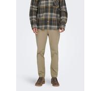 Pantalón de Hombre Chino ONLY&SONS Básico Cremallera Bolsillos traseros Pasadore