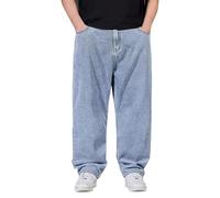 Pantalón de hombre con pierna ancha, de un solo color, pantalones de hombre, pantalones de mezclilla de talla grande, pantalón de mezclilla oversized, pantalón cargo con banda elástica, pantalón de