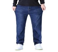 Pantalón de hombre con pierna ancha, pantalones de una sola pieza, pantalones de mezclilla de talla grande, pantalón de mezclilla oversized, pantalón cargo con banda elástica, pantalón de jogging