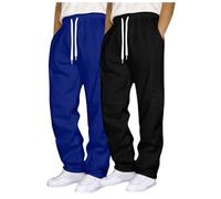 Pantalón de hombre genérico Chino extensible de corte ergonómico sin pinza para hombre, corte ajustado elástico para cómodo y práctico, trabajo y ocio, de tejido cómodo, color beige, A-azul, L