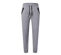 Pantalón de hombre genérico Chino extensible para hombre, pantalón de lino ligero, recto para corte ajustado, elástico para cómodo y práctico, trabajo y ocio, de tela cómoda pinza, Grey-C., XXL