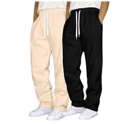 Pantalón de Jogging para hombre, deporte, bajo de chándal para hombre, transpirable, elegante, cómodo, bajo, chándal para hombre, gran tamaño, pantalones Jogger para hombre, corte recto, sudaderas
