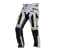 GMS Everest Pantalones textiles de motocicleta, gris-amarillo, tamaño L para Hombres