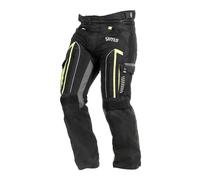 GMS-Moto Everest, pantalones textiles impermeables M male Negro/Gris/Amarillo Neón