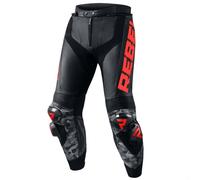 Pantalón de moto Rebelhorn Rebel Negro-Rojo Flúo liquidación 58