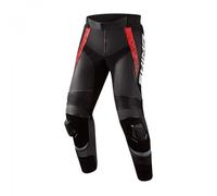 Shima STR 2.0 Motorcycle Pants - Cuero, Pantalones Deportivos con Protectores de Caderas y Rodillas, Deslizadores de Rodilla, Cuero Perforada, para Traje de 2 Piezas (Rojo, 48)