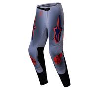 Pantalón de motocross Alpinestars Supertech Lipan gris-naranja fluorescente 38
