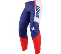 Pantalón de motocross infantil Shot Draw League azul-rojo 6/7