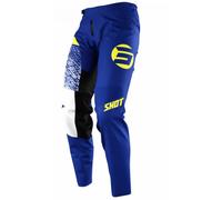 Pantalón de motocross Shot Devo Roll infantil amarillo-azul fluo liquidación 6/7