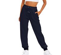 Pantalón de mujer ligero ancho de cintura alta elástico cinturón suave fitness pantalones de entrenamiento ropa holgada transpirable polar pantalones de algodón chándal chic pantalones holgados