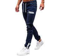 Pantalón de ocio para hombre con aspecto de jeans, cintura elástica con cordón, ajuste estrecho, pantalón de ocio con cremallera, jeans cargo con bolsillos de Urban Classics, pantalón de jogging de