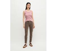 Pantalón de pana fina modelo Theda boyfriend cropped Stone Taupe 29/34
