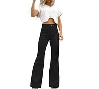 Pantalón de Pana Mujer Moda Campana Largo Slim Fit Casual Retro Verano Otoño Cintura Alta Original Disco Clásico