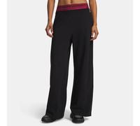 Pantalón de pernera ancha Under Armour Motion para mujer Ultimate Negro / Blanco XL